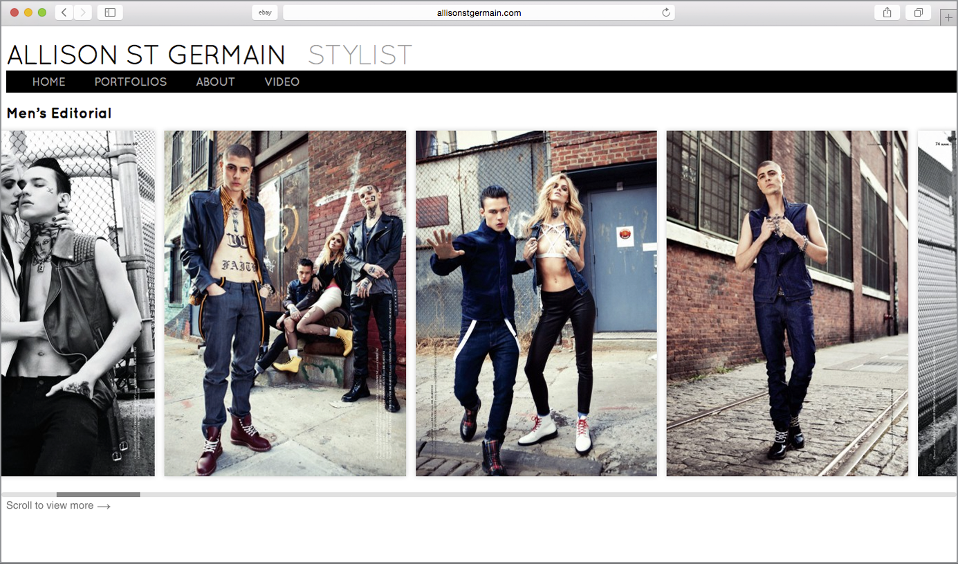 stylist website design nyc
