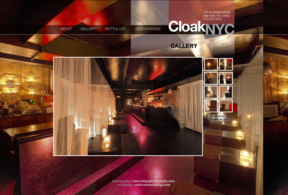 lounge website design nyc