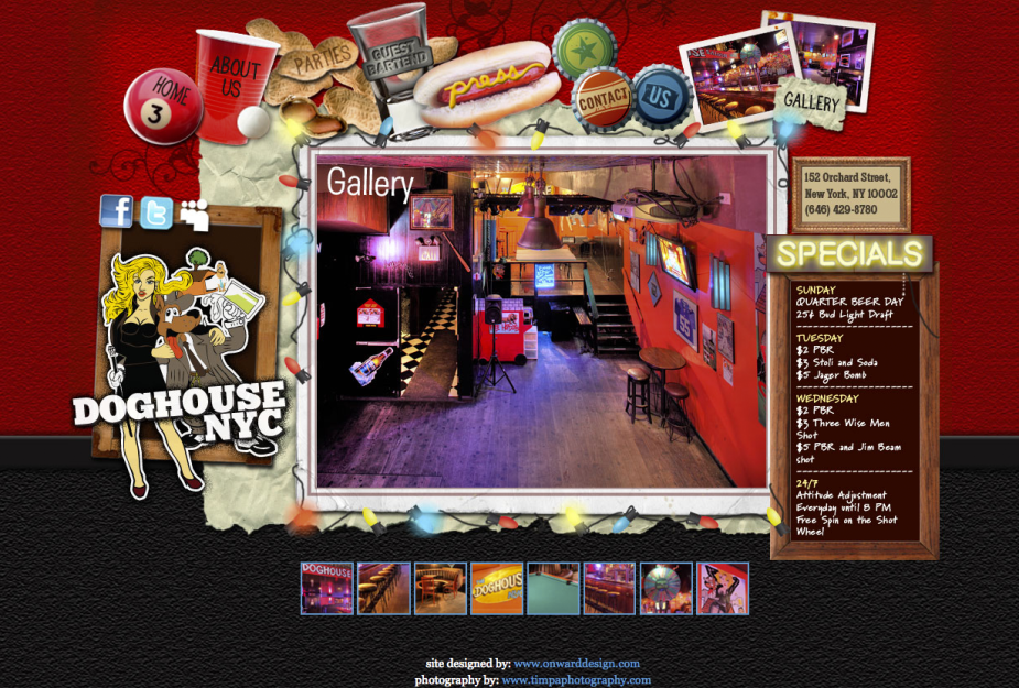 nyc bar website design