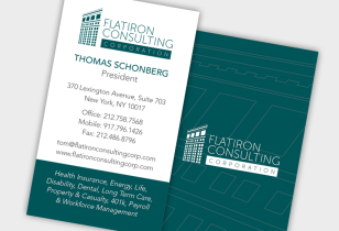 consulting company business card