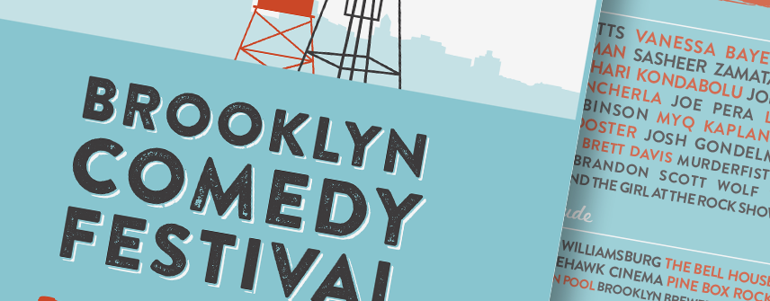 brooklyn comedy festival design identity