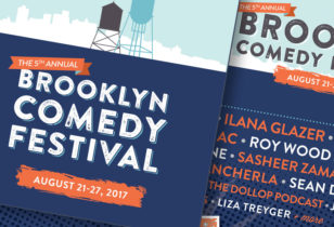 comedy festival design identity