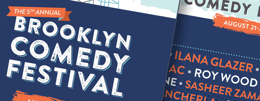 comedy festival design identity