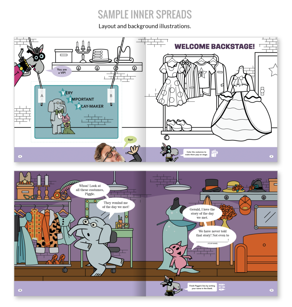 elephant & piggie childrens activity book mo williems book page design nyc